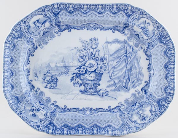 Meat Dish or Platter Winter c1920